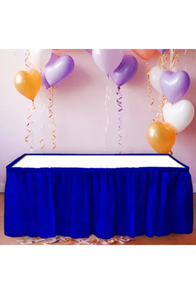 EXİZ TİCARET Table Skirt 75*426cm -Navy Blue-