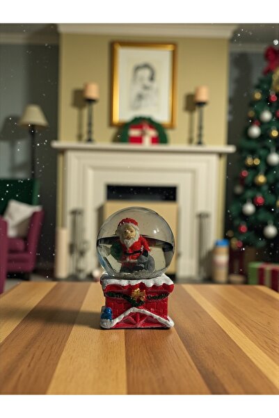 Bukiro كرة ثلجية لعيد الميلاد بتصميم سانتا كلوز مقاس 9×6 سم