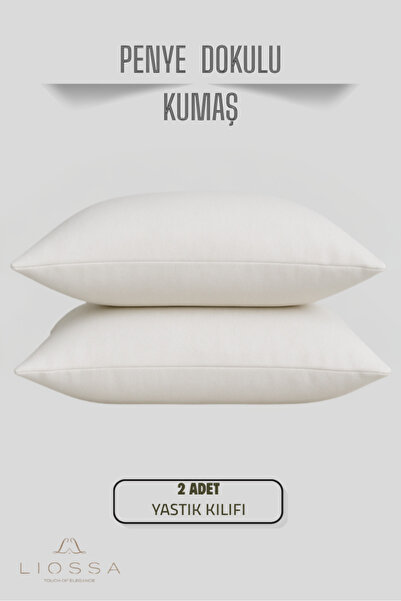 Liossa Premium Softtouch™ | 2’li Penye Yastık Kılıfı Seti | 50X70 cm | Fermua...