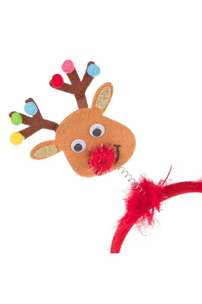 OEM Hair Crown with Reindeer Pompom Color