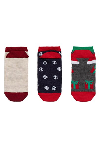 OEM Women's Short Socks Colorful Figures No. 36-42 - 3 pairs