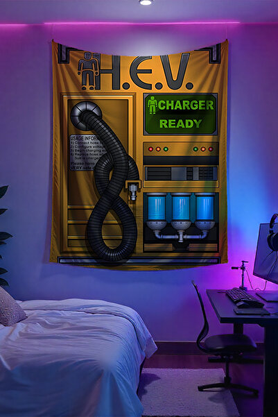 FG Store Half-Life Temalı Dijital Baskılı Duvar Örtüsü Duvar Halısı