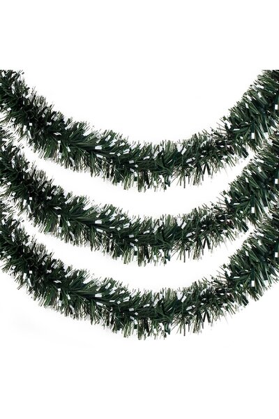 OEM Beteala de Craciun Verde Ninsa Tinsel 3m x 8cm