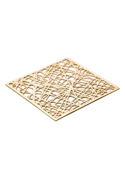 OEM Christmas Glass Holder PVC Gold Foil 12x12cm - 4pcs