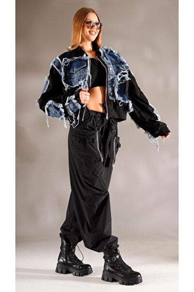 shE tekstil Μπουφάν με λεπτομερή σχεδίαση τζιν ιταλικού στυλ