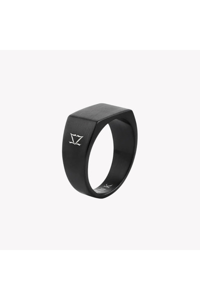 ZINK Men's Black Stainless Steel Ring | ZJRG042B