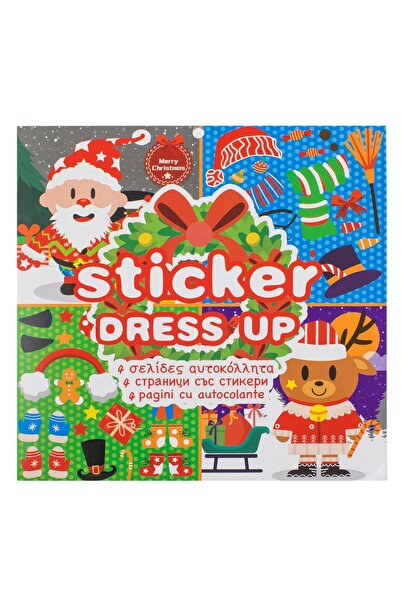 OEM Album de Craciun cu Autocolante Reutilizabile 4 Figurine - 8 File