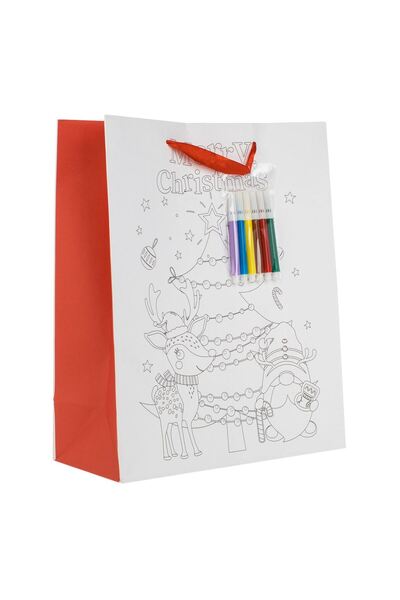 OEM Creative Christmas Set with Paper Bag Tree & 6 Markers 26x12x32cm