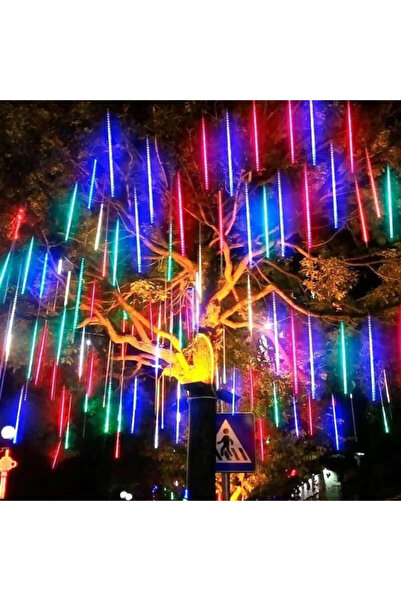 cenk x store Solar Meteor Tube Garden Outdoor Lighting Led 8 Pieces