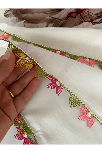 CENK YAZMA Reyyan - Handcrafted Needlework Embroidery/Yemeni Needlework/Tulbent Handwork/Head Covering