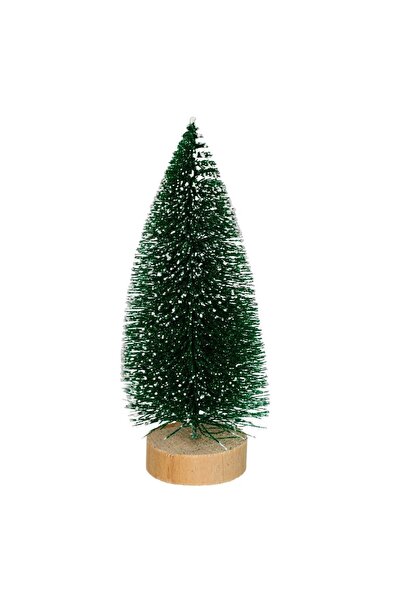 OEM Brad Decorativ de Craciun Verde Nins Glitter 17cm