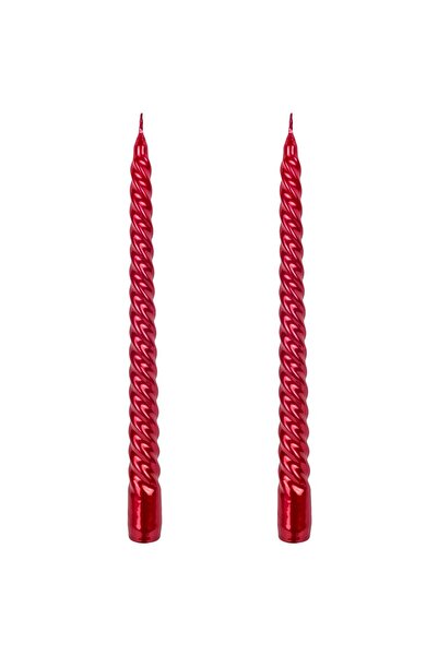 OEM Lumanari Rosii pentru Sfesnic 25 centimetri - 2buc