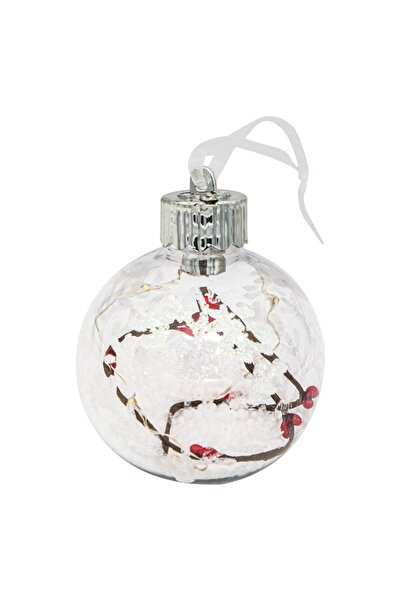 OEM Glob de Craciun Transparent Zapada Fulg Irizat LED Ø8cm