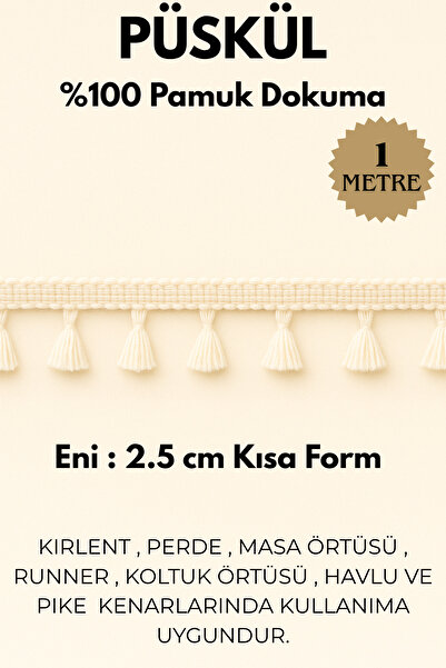 Morlay Cotton Ribbon Tassel Fringe, Natural Raw Weaving, Bohemian Rustic Tassel Edge Width: 2.5 cm