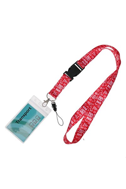 OEM Ecuson Legitimatie cu Snur Rosu "Ho Ho Ho" de Craciun