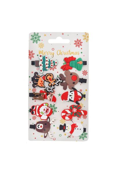 OEM Метални щипки за коса с дробни числа 4 см - 10 бр.