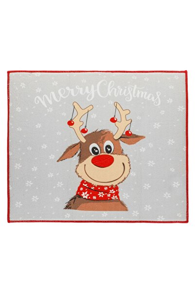 OEM Deer Grey Kitchen Towel "Merry Christmas" 45x40cm