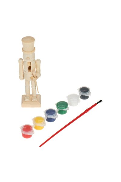 OEM Set Creativ de Craciun din Lemn ”Spargatorul de Nuci” cu Vopsea