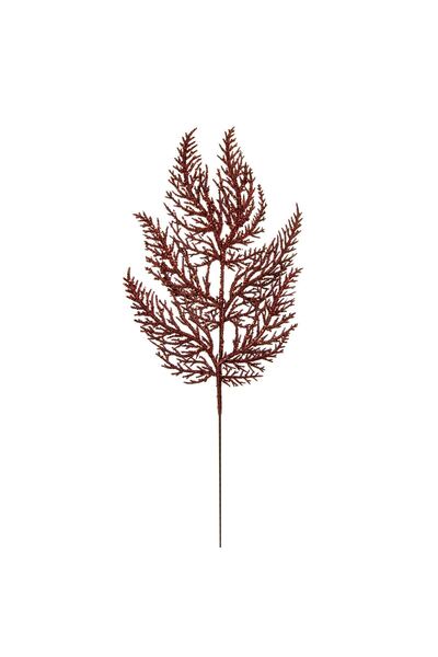OEM Decorative Christmas Branch Fern Brown Glitter 47cm
