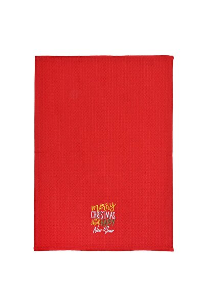 OEM Red "MERRY CHRSTMAS" Christmas Kitchen Towel 60x40cm