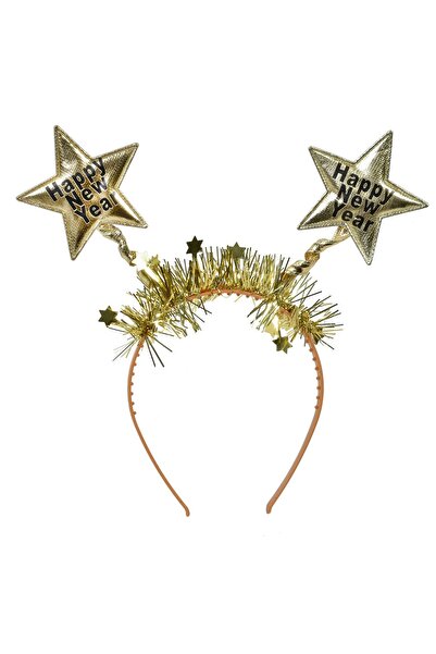 OEM Golden Hair Crown "Happy New Year"