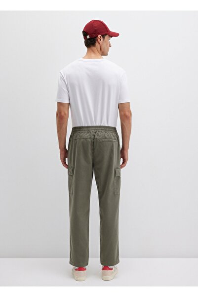 Mavi regular straight fit düz paça normal bel kargo pantolon