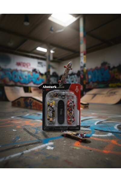 abnturk 10 cm Parmak Kaykay Oyuncak Seti | Aksesuarlı Mini Parmak Kaykay Tahtası