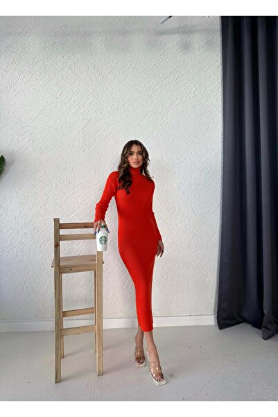 TANO Atelier فستان ذو الياقة المدورة