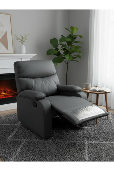 BEC5 Luxury leather swivel recliner - multi-color