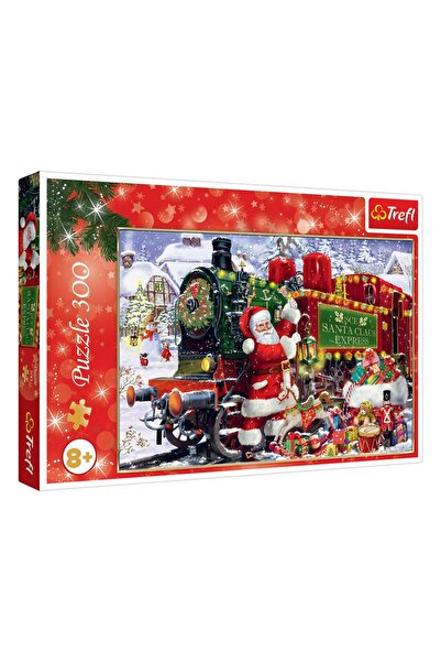 OEM Vintage Christmas Puzzle Santa Claus on Train (300 pieces) - Trefl