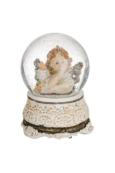 OEM Glob de Zapada Muzical Decorativ de Craciun Ingeras Vintage cu Aripi & Ca...