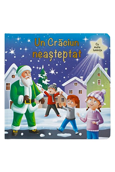 OEM Christmas Card Book "An Unexpected Christmas" with Lights 21.5x21.5 centi...