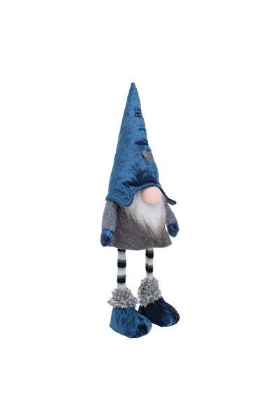 OEM Christmas Gnome Decorative Figurine with Blue Hat Heart & Movement 40cm