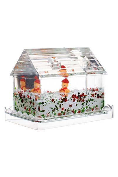 OEM Jucarie cu Lichid cu Miscare Lenta Casa Turta Dulce Figurina Confetti 9x6...