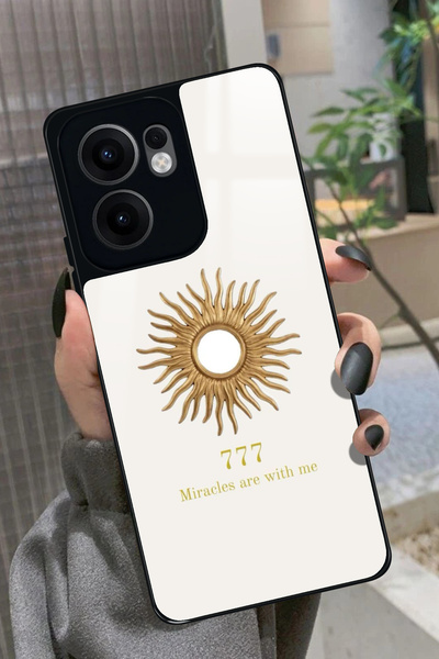 OPPO Reno 13F Uyumlu 777 Yazılı Glossy Premium Kılıf