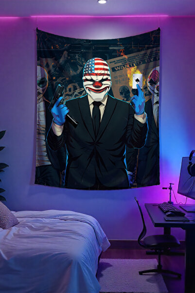 FG Store Payday Temalı Dijital Baskılı Duvar Örtüsü Duvar Halısı