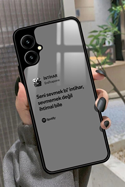 omix X3 Uyumlu Şarkı Sözü Tasarımlı Glossy Premium Kılıf