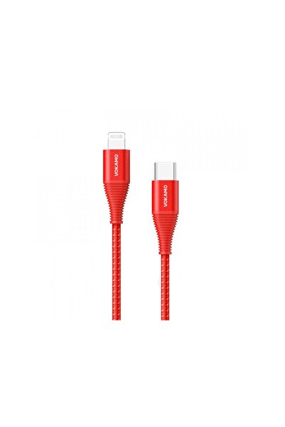 Vokamo USB-C to Lightning cable 1.2 m, red