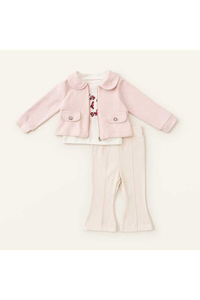 gigigiyim 3-Piece Girl's Set with Powder Jacket