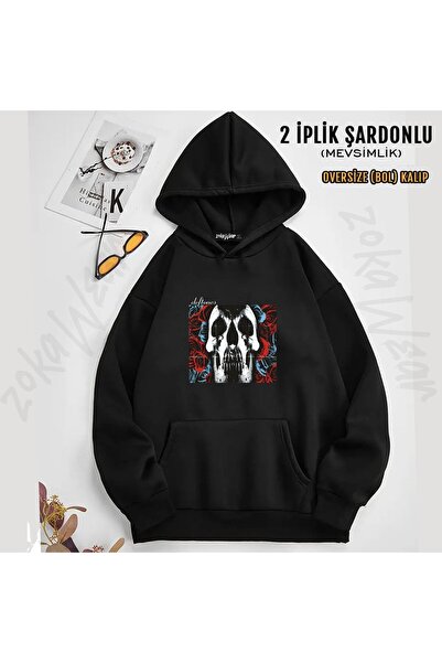 ZOKAWEAR Hanorac cu glugă cu imprimeu Deftones v2 (2 fire)