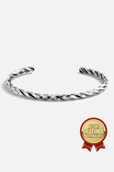 MEKS JEWELS Gümüş Burma Erkek Bilekliği