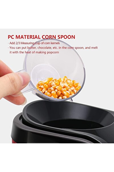MYWORLD Electric Hot Air Popcorn Popper Maker for Home, No Oil Needed Healthy Snack for Kids Adults