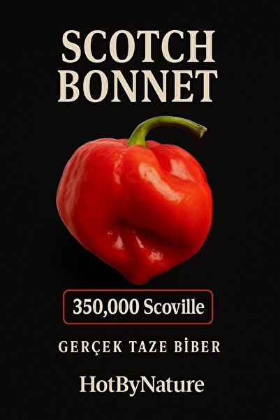 HotByNature SCOTCH BONNET JAMAICAN RED PEPPER 350.000 Scoville - Gerçek Taze ...