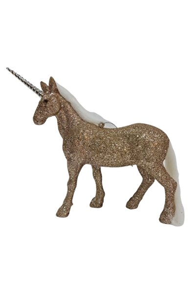 Romantic Home Ornament brad unicorn 15 cm Golden Glitter