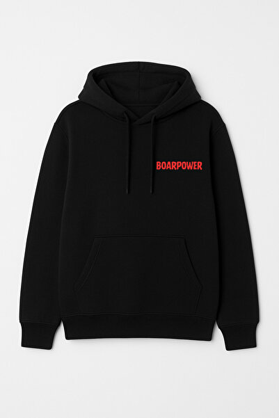 CALKARCOLLECTION سويت شيرت BoarPower للجنسين بغطاء رأس (هودي)