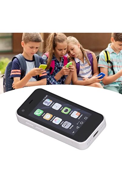 No branded XS13 هاتف ذكي صغير للأطفال، هاتف جيب 3G مقاس 2.5 بوصة، ذاكرة وصول عشوائي 1 جيجابايت وذاكرة قراءة فقط 8 جيجابايت، كاميرا 5 ميجابكسل، ثنائي الشريحة (أبيض لؤلؤي)