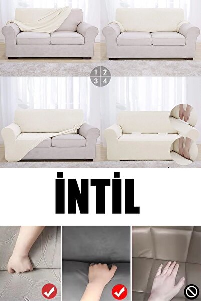 intil Seat Cover Armchair Cover Two Seater Brick Pattern Elastic Washable 1 Pc Sofa Cover