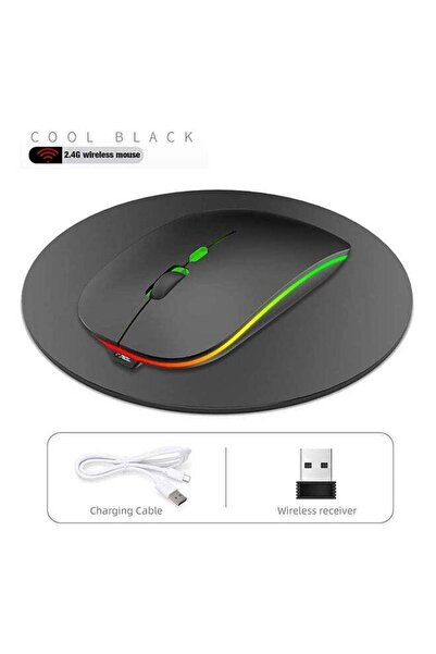 Generic 600.0 mAh M40 Ultra-Thin Wireless Mouse Black