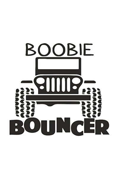 Oracal 651 Sticker auto cu boobie bouncer, 4x4, offroad, 25cm, negru