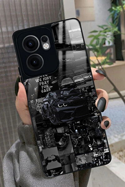 OPPO Reno 13F Uyumlu Araba Posteri Tasarımlı Glossy Premium Kılıf